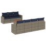Set de sofás de jardín 8 pzas con cojines ratán sintético gris von , Gartensets - Ref: Foro24-3256362, Preis: 560,21 €, Rabat...