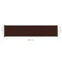 Retractable side awning for brown patio 140x600 cm by vidaXL, Umbrellas - Ref: Foro24-317957, Price: 87,20 €, Discount: %