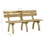 Imprägniertes Kiefernholz Gartenbank 160 cm von vidaXL, Gartenbänke - Ref: Foro24-318401, Preis: 105,45 €, Rabatt: %