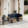 Set de sofás de jardín 6 pzas con cojines ratán sintético gris | Foro24.es | Tu tienda online para hogar, jardín y más Foro24.es