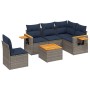 Set de sofás de jardín 6 pzas con cojines ratán sintético gris | Foro24.es | Tu tienda online para hogar, jardín y más Foro24.es