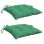 Cojines para palets 2 unidades tela Oxford verde 50x50x7 cm von , Kissen für Stühle und Sofas - Ref: Foro24-361522, Preis: 26...