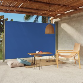 Toldo lateral retráctil para patio azul 200x300 cm