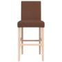 Taburetes altos 2 uds madera maciza de caucho y tela | Foro24.es | Tu tienda online para hogar, jardín y más Foro24.es