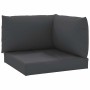 Cojines para palés 3 unidades tela Oxford negro de , Cojines para sillas y sofás - Ref: Foro24-361780, Precio: 47,23 €, Descu...