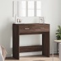 Tocador con espejo color marrón roble 80x39x80 cm by , Bedroom Dressers - Ref: Foro24-840708, Price: 95,80 €, Discount: %