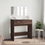 Tocador con espejo color marrón roble 80x39x80 cm by , Bedroom Dressers - Ref: Foro24-840708, Price: 95,80 €, Discount: %