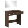 Tocador con espejo color marrón roble 80x39x80 cm by , Bedroom Dressers - Ref: Foro24-840708, Price: 95,80 €, Discount: %