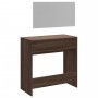 Tocador con espejo color marrón roble 80x39x80 cm by , Bedroom Dressers - Ref: Foro24-840708, Price: 95,80 €, Discount: %