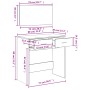 Tocador con espejo color marrón roble 80x39x80 cm by , Bedroom Dressers - Ref: Foro24-840708, Price: 95,80 €, Discount: %