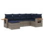 Set de sofás de jardín 6 pzas con cojines ratán sintético gris | Foro24.es | Tu tienda online para hogar, jardín y más Foro24.es
