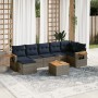 Set de sofás de jardín 8 pzas con cojines ratán sintético gris | Foro24.es | Tu tienda online para hogar, jardín y más Foro24.es