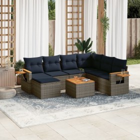 Set de sofás de jardín 8 pzas con cojines ratán sintético gris von , Gartensets - Ref: Foro24-3227055, Preis: 550,48 €, Rabat...