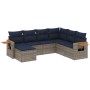 Set de sofás de jardín 7 pzas con cojines ratán sintético gris | Foro24.es | Tu tienda online para hogar, jardín y más Foro24.es