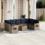Set de sofás de jardín 10 pzas con cojines ratán sintético gris von , Gartensets - Ref: Foro24-3227125, Preis: 720,06 €, Raba...