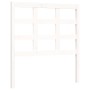 Weißer Massivholzbettrahmen mit Kopfteil 90x200 cm von vidaXL, Betten und Lattenroste - Ref: Foro24-3193972, Preis: 96,11 €, ...