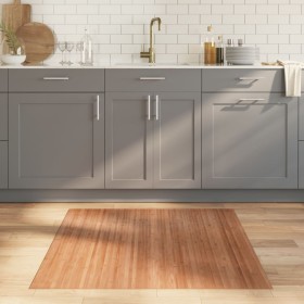 Alfombra rectangular bambú color natural 100x100 cm by , Rugs - Ref: Foro24-376799, Price: 21,04 €, Discount: %