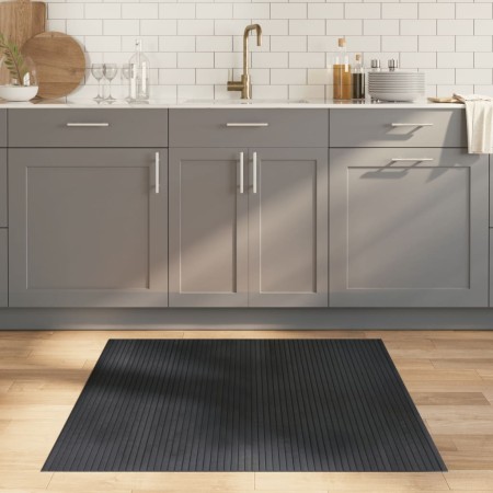 Alfombra rectangular bambú gris 100x100 cm by , Rugs - Ref: Foro24-376802, Price: 21,04 €, Discount: %