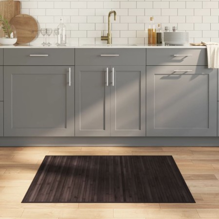 Alfombra rectangular bambú marrón oscuro 80x100 cm | Foro24.es | Tu tienda online para hogar, jardín y más Foro24.es