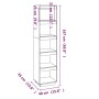 Solid pine wood shelf/space divider 40x35x167 cm by vidaXL, Bookcases and shelves - Ref: Foro24-810854, Price: 63,40 €, Disco...