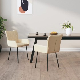 Sillas de comedor 2 unidades tela color crema von , Essstühle - Ref: Foro24-344830, Preis: 107,42 €, Rabatt: %