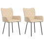 Sillas de comedor 2 unidades tela color crema von , Essstühle - Ref: Foro24-344830, Preis: 107,42 €, Rabatt: %