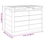 Baúl para cojines polipropileno gris 77,5x44,5x53 cm von , Aufbewahrungsboxen für den Außenbereich - Ref: Foro24-366603, Prei...