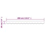 Tela de cenefa de toldo de repuesto rayas amarillo y blanco 3 m by , Awnings - Ref: Foro24-367756, Price: 13,39 €, Discount: %