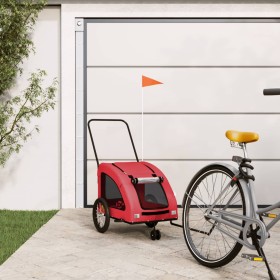 Remolque de bicicleta mascotas hierro tela Oxford