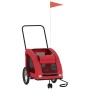Remolque de bicicleta mascotas hierro tela Oxford rojo von , Kinderwagen für Haustiere - Ref: Foro24-93978, Preis: 102,29 €, ...