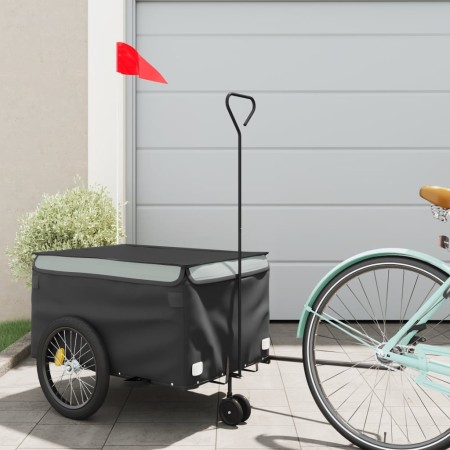 Remolque para bicicleta hierro negro y gris 30 kg von , Fahrradanhänger - Ref: Foro24-94098, Preis: 96,47 €, Rabatt: %