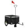 Remolque para bicicleta hierro negro y gris 30 kg von , Fahrradanhänger - Ref: Foro24-94098, Preis: 96,47 €, Rabatt: %