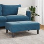 Reposapiés de terciopelo azul 77x55x31 cm by , Ottomans - Ref: Foro24-4007374, Price: 68,23 €, Discount: %