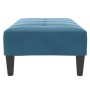 Reposapiés de terciopelo azul 77x55x31 cm von , Osmanen - Ref: Foro24-4007383, Preis: 68,72 €, Rabatt: %