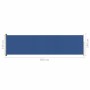Einziehbare seitliche Terrassenmarkise, blau 140x500 cm von vidaXL, Sonnenschirme - Ref: Foro24-317918, Preis: 78,00 €, Rabat...