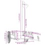 Remolque para bicicletas tela Oxford y hierro gris y negro von , Fahrradanhänger - Ref: Foro24-94196, Preis: 98,57 €, Rabatt: %