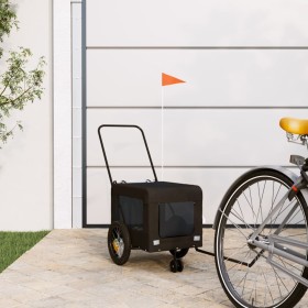 Remolque de bicicleta mascotas hierro tela Oxford