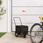 Remolque de bicicleta mascotas hierro tela Oxford negro | Foro24.es | Tu tienda online para hogar, jardín y más Foro24.es