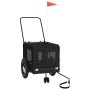 Remolque de bicicleta mascotas hierro tela Oxford negro | Foro24.es | Tu tienda online para hogar, jardín y más Foro24.es