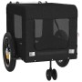 Remolque de bicicleta mascotas hierro tela Oxford negro | Foro24.es | Tu tienda online para hogar, jardín y más Foro24.es