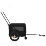 Remolque de bicicleta mascotas hierro tela Oxford negro | Foro24.es | Tu tienda online para hogar, jardín y más Foro24.es