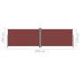 Retractable brown side awning 180x600 cm by vidaXL, Umbrellas - Ref: Foro24-318003, Price: 103,66 €, Discount: %