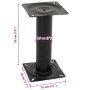 Pedestal para asiento de barco acero negro 33 cm by , Sailboat parts - Ref: Foro24-4012136, Price: 34,04 €, Discount: %