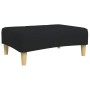 Sofá cama de 2 plazas con taburete tela negro by , Sofas - Ref: Foro24-3258105, Price: 317,21 €, Discount: %