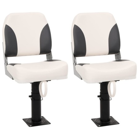 Set de asientos plegables para barco con respaldo bajo 4 uds de , Piezas para veleros - Ref: Foro24-3284298, Precio: 182,96 €...