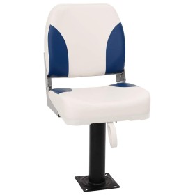 Asientos plegables de barco 2 uds azul y blanco 41x36x48 cm by , Sailboat parts - Ref: Foro24-3284285, Price: 86,83 €, Discou...