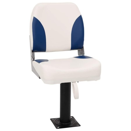 Asientos plegables de barco 2 uds azul y blanco 41x36x48 cm by , Sailboat parts - Ref: Foro24-3284285, Price: 86,83 €, Discou...