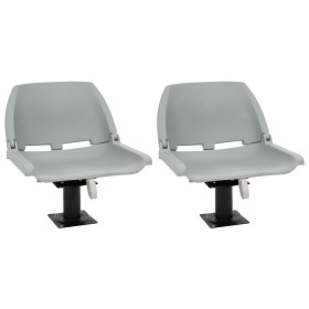 Asientos de barco 2 uds con pedestal giratorio 360° by , Boats - Ref: Foro24-3294948, Price: 183,70 €, Discount: %