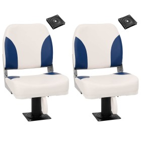 Asientos de barco 2 uds con pedestal giratorio 360° by , Boats - Ref: Foro24-3294960, Price: 175,21 €, Discount: %