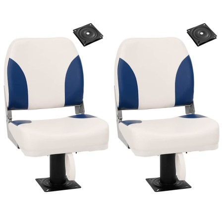 Asientos de barco 2 uds con pedestal giratorio 360° by , Boats - Ref: Foro24-3294960, Price: 175,21 €, Discount: %